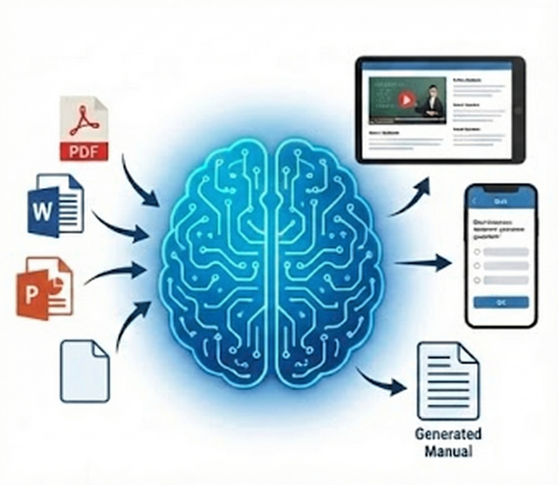 業務資料から研修教材を自動生成